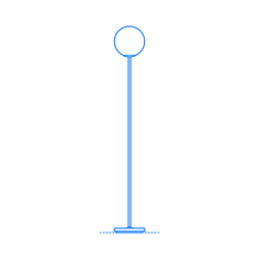 Furniture Floor Lamps Moon Floor Lamp Stencil Svg Design File, Free Vectors File